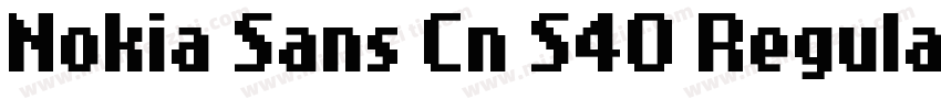 Nokia Sans Cn S40 Regular字体转换